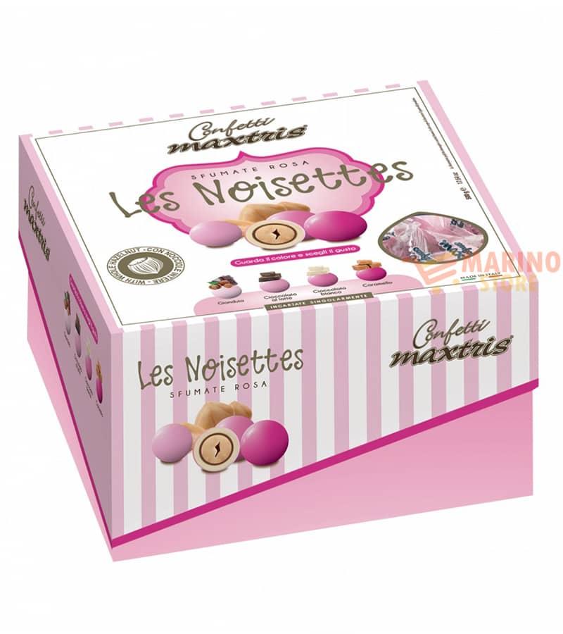 Confetti Maxtris Tondi Les Noisettes Rosa Di NOCCIOLA Tostata, Cioccolato :  : Alimentari e cura della casa
