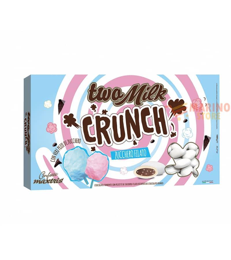 Confetti Bianchi al Cioccolato Two Milk Gusto Crunch Zucchero Filato Maxtris  - Two Milk - Italiana Confetti Maxtris