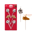 Candeline pallone e scarpa da calcio 6pz