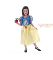 Costume carnevale bimba Biancaneve 3-4 anni