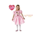 Costume carnevale bimba minnie rosa classic 5-6 anni