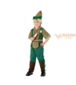 Costume carnevale bimbo peter pan 3-4 anni