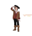 Costume carnevale bimbo pirate pedro 7-9 anni