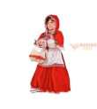 Costume carnevale cappuccetto rosso in velluto 6 anni