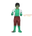 Costume carnevale mostro verde ragazzo 8 anni