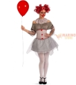 Costume Donna Clown Horror S/M (38-44) – Perfetto per Halloween e Feste a Tema