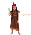 Costume Indianina Pellerossa Bambina 8-11 Anni – Perfetto per Carnevale e Feste a Tema