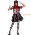 Costume Mimo Donna Horror TU (SM) in Busta con Gancio - Perfetto per Carnevale e Feste a Tema