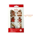 Decorazioni di zucchero gingerbread 6 pz