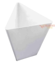 Finger food coppetta triangolo 70cc 25pz bianco