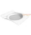 Finger food piatto forma catering trasparente 220x180 mm