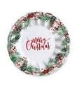 Natale Merry Christmas  piato fondo 24 cm - 6 pz