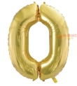 Palloncino Champagne Mega numerone 0 in mylar da 101 cm - 40