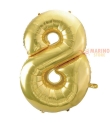 Palloncino Champagne Mega numerone 8 in mylar da 101 cm - 40