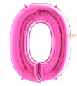 Palloncino Fucsia Mega numerone 0 in mylar da 101 cm - 1 pz