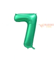 Palloncino numerone 7 in mylar da 1 mt verde