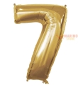 Palloncino Oro Mega numerone 7 in mylar da 101 cm - 40