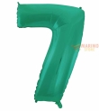 Palloncino Satin Velvet Acquamarine Mega numerone 7 in mylar da 101 cm - 40