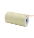 Rotolo Tulle Colore Oro Light con Glitter 25 x 12,5 m