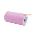 Rotolo Tulle Colore Rosa Glitter 25 x 12,5 m