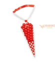 Sacchetti Cellophane Cono Polka Rosso 9 x 27 cm 10 pezzi