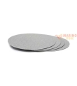 Sottotorta Cake Board Sottile Argento Tondo 25x0,3