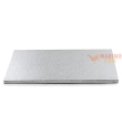 Sottotorta Cartone Argento Rettangolare 20X40 1,2 cm