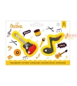 Tagliapasta nota e chitarra in plastica set 2 pezzi