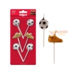 Immagine 0 di Candeline pallone e scarpa da calcio 6pz