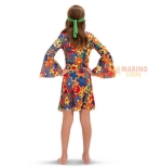 Immagine 1 di Costume Anni '70 Girl Bambina T.U. (VI/VIII) in Busta con Gancio - Costume Hippie Colorato