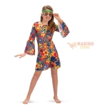 Immagine 0 di Costume Anni '70 Girl Bambina T.U. (VI/VIII) in Busta con Gancio - Costume Hippie Colorato