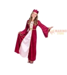 Immagine 0 di Costume carnevale bimba kid renaissance queen 4-6 anni