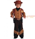 Immagine 0 di Costume Cowboy per Bambino 3 Anni - Casacca, Pantaloni con Frange, Cappello e Fazzoletto per Carnevale e Feste a Tema