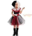 Immagine 0 di Costume Crudelia Girl Bambina 12-13 Anni – Perfetto per Carnevale e Halloween