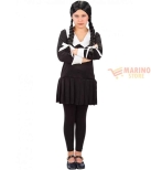 Immagine 0 di Costume Mercoledì Dark Girl Bambina 12-13 Anni – Perfetto per Halloween e Carnevale