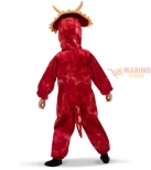 Immagine 1 di Costume Triceratopo Bambino 3 Anni - Tutona Pelliccetta con Cappuccio - Perfetto per Carnevale e Feste a Tema