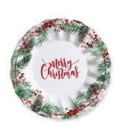 Immagine 0 di Natale Merry Christmas  piato fondo 24 cm - 6 pz