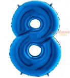 Immagine 0 di Palloncino Blu Mega numerone 8 in mylar da 101 cm - 1 pz