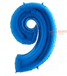 Immagine 0 di Palloncino Blu Mini numero 9  in mylar da 35 cm