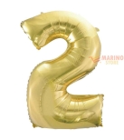 Immagine 0 di Palloncino Champagne Mega numerone 2 in mylar da 101 cm - 40