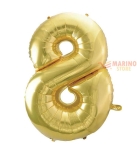 Immagine 0 di Palloncino Champagne Mega numerone 8 in mylar da 101 cm - 40