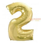 Immagine 0 di Palloncino Champagne Mini numero 2 in mylar da 35 cm