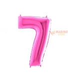 Immagine 0 di Palloncino Fucsia Mega numerone 7 in mylar da 101 cm - 1 pz