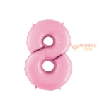 Immagine 0 di Palloncino numerone 8 in mylar da 1 mt rosa