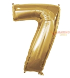 Immagine 0 di Palloncino Oro Mega numerone 7 in mylar da 101 cm - 40