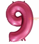 Immagine 0 di Palloncino Satin Velvet Pomogranate Mega numerone 9 in mylar da 101 cm - 40