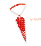 Immagine 0 di Sacchetti Cellophane Cono Polka Rosso 9 x 27 cm 10 pezzi