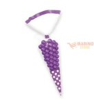 Immagine 0 di Sacchetti Cellophane Cono Polka Viola 9 x 27 cm 10 pezzi