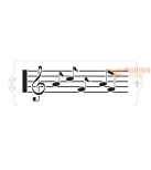 Immagine 0 di Stencil spartito musicale 10x30 cm