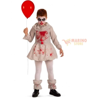 Costume bimbo clown horror VII-VIII 10-13 anni